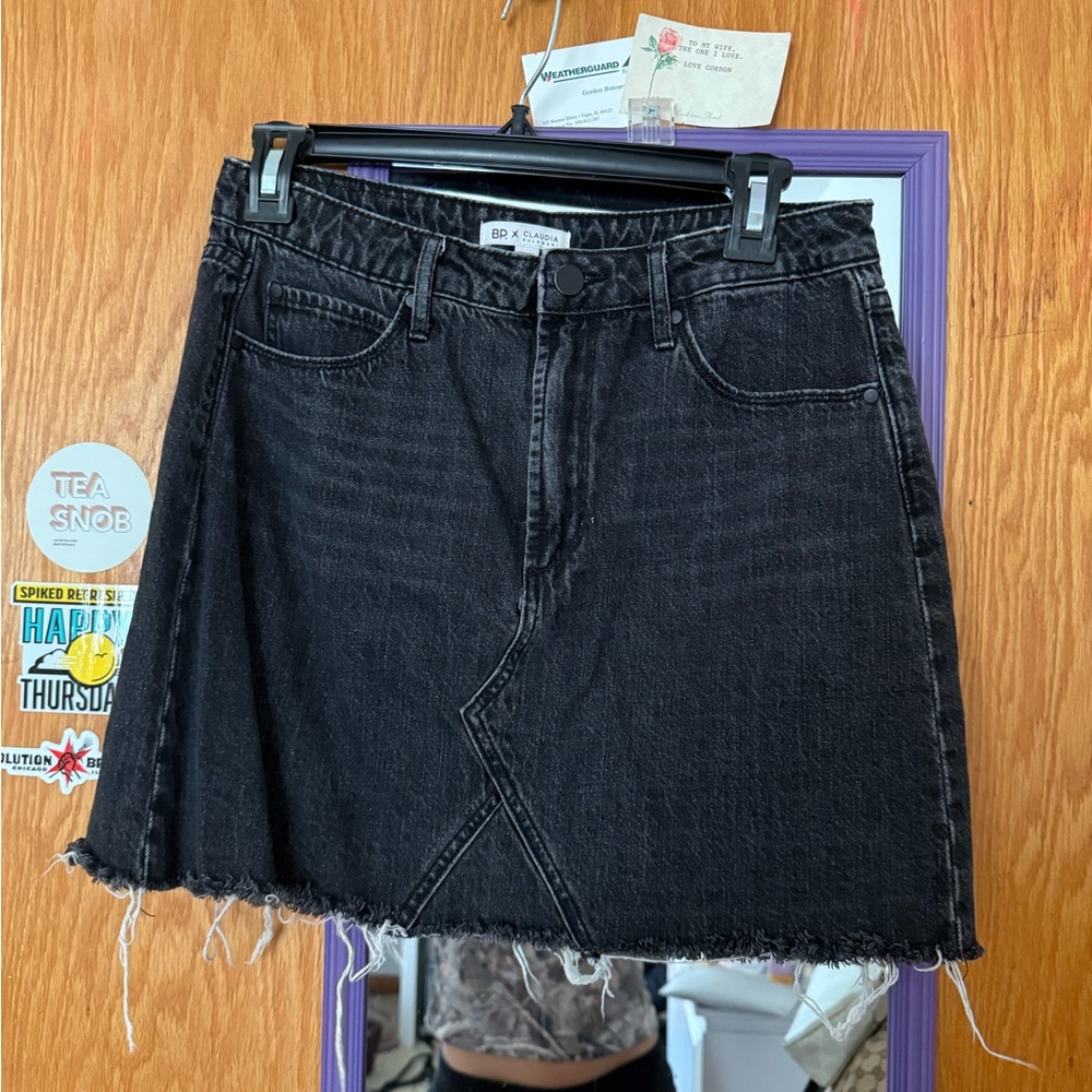 BP Black Denim Mini Skirt